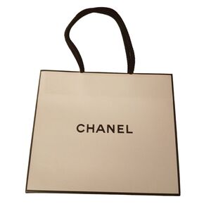 Chanel White Shopping Bag